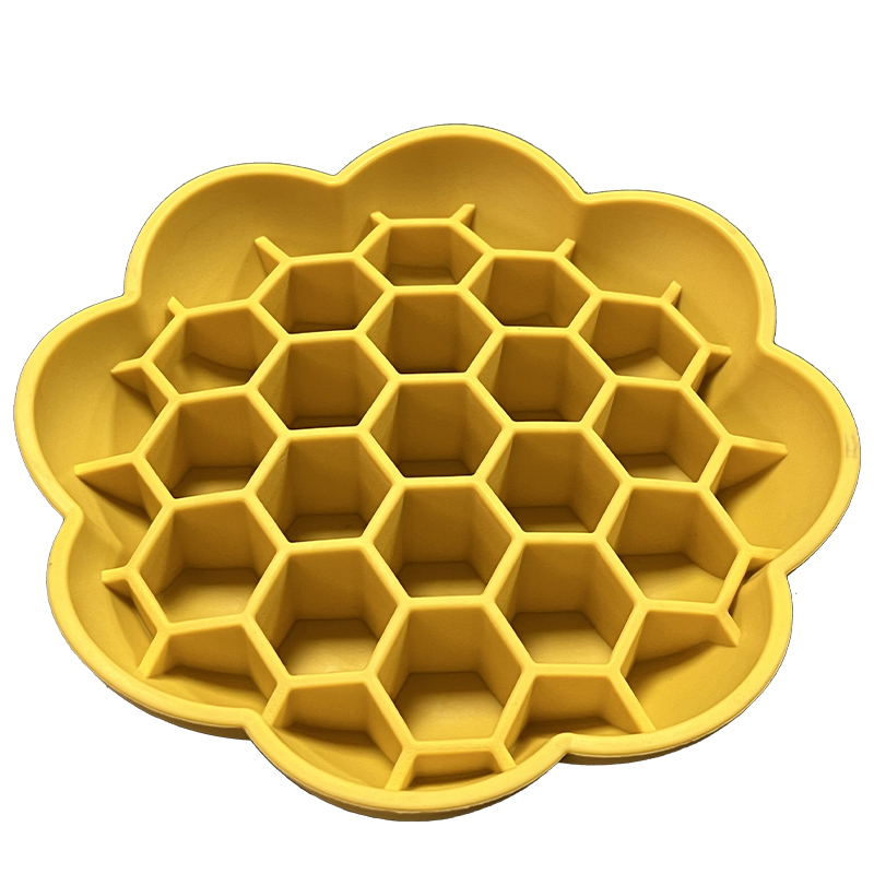 Custom Dog Bowl Slow Feeder Flower Pet Licking Bowl Slow Feeding Silicone Dog Lick Bowl — image 10