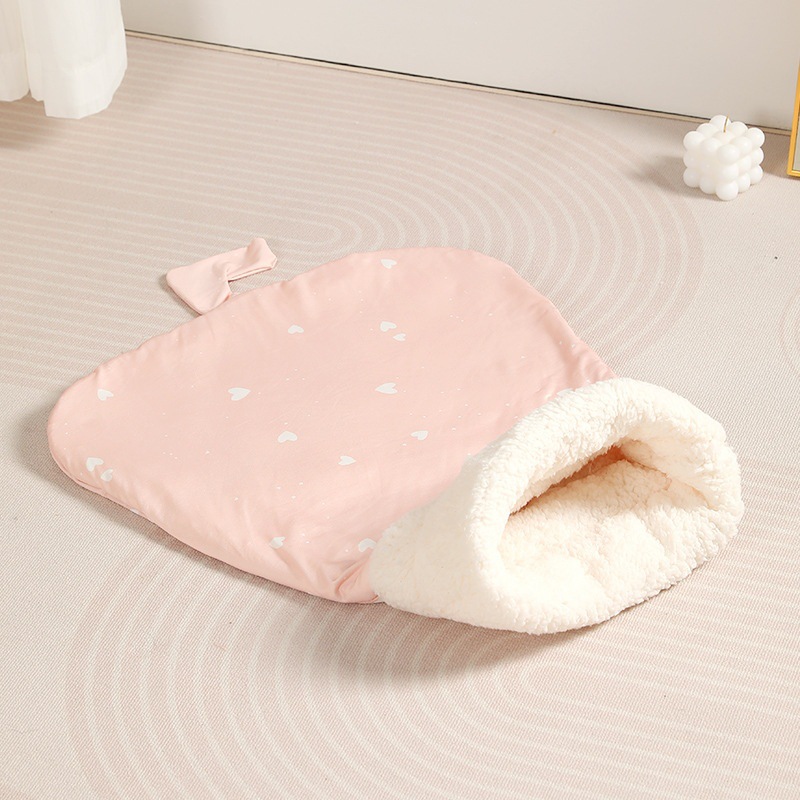 Semi-Enclosed Winter Warm Pet Bed with Tunnel for Cats and Dogs — image 9