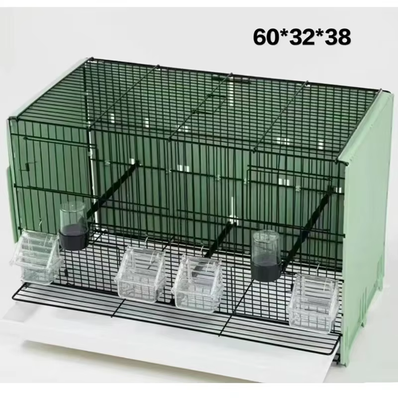 Factory Luxury Metal Birds Cage Multilayer Portable Bird Breeding Cage Stackable Bird Cage — image 4