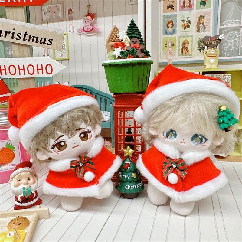 Cotton doll with starfish body normal body 15CM Christmas shawl cloak Christmas hat — image 5