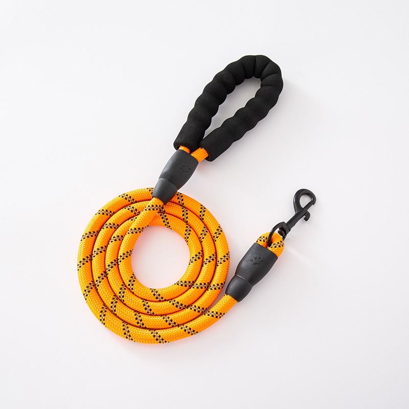 Cuerda de nylon con mango de espuma, collar de perro y cadena — imagen 7