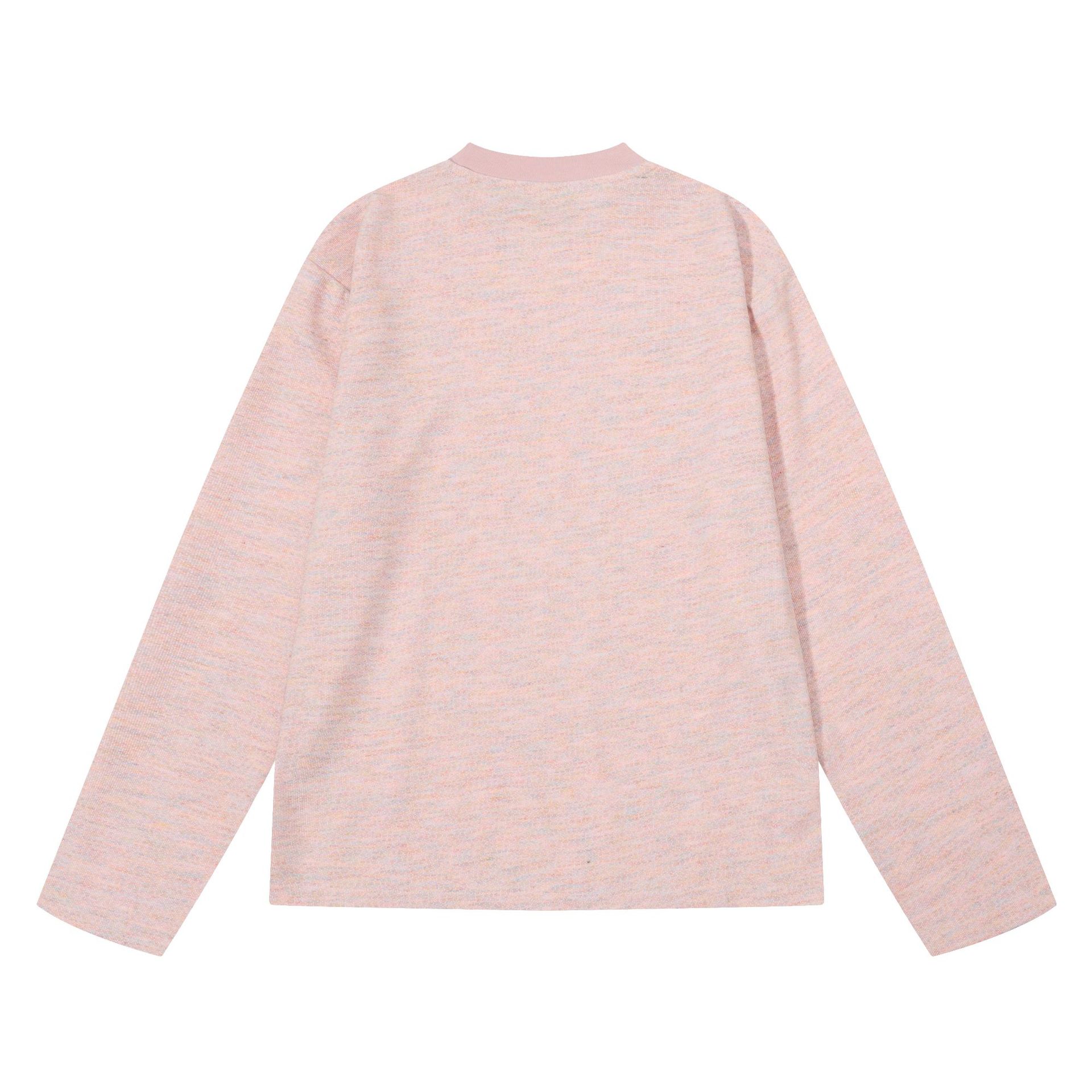 Cartoon Bear Strawberry Bow Graffiti Print Long Sleeve Round Neck Loose T-Shirt — image 4