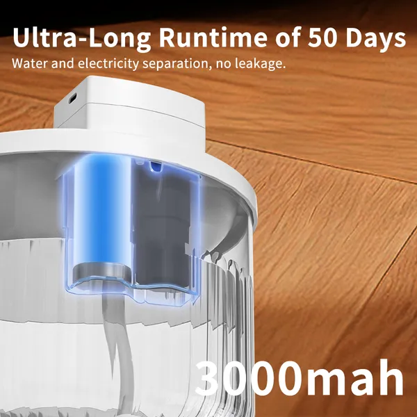 Filtro de Agua para Mascotas, Capacidad Grande, Dispensador Automático de Agua para Gatos Sin Necesidad de Recargar Diariamente, Bomba Ultra-Silenciosa Amigable con el Sueño — imagen 3