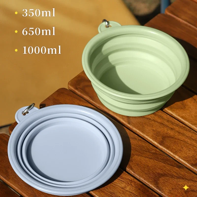 Comedor Portátil de Mascotas Reutilizable en Silicón para Perros y Gatos - Tazón de Alimento y Agua Outdoor — imagen 9
