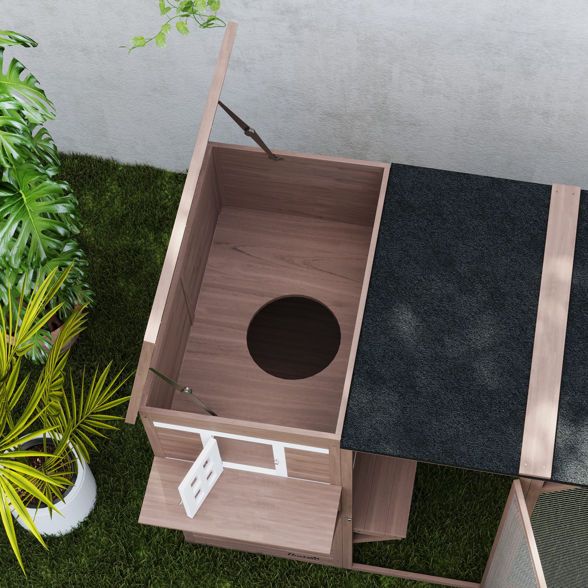 Casa para Gatos al Aire Libre Grande, Diseño Multinivel con Áreas de Escondite Grandes, 2 Niveles y Plataformas Múltiples — imagen 7