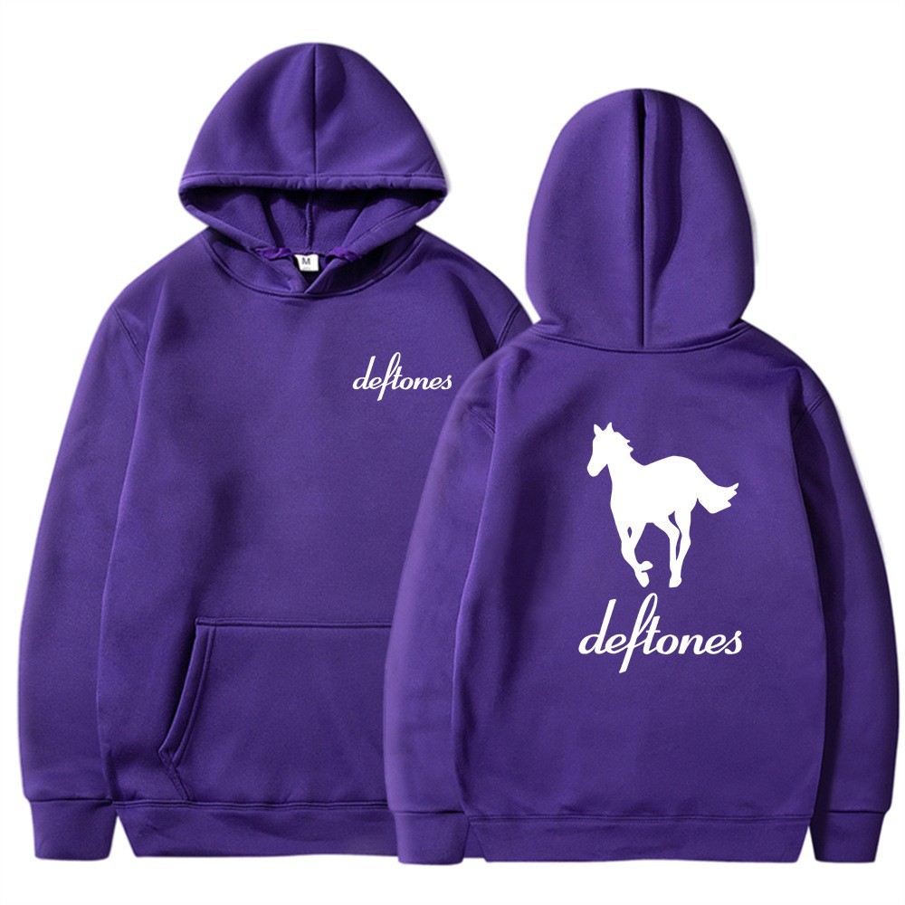 Deftones White Horse Print Hoodie Casual Unisex Sweatshirt — image 16
