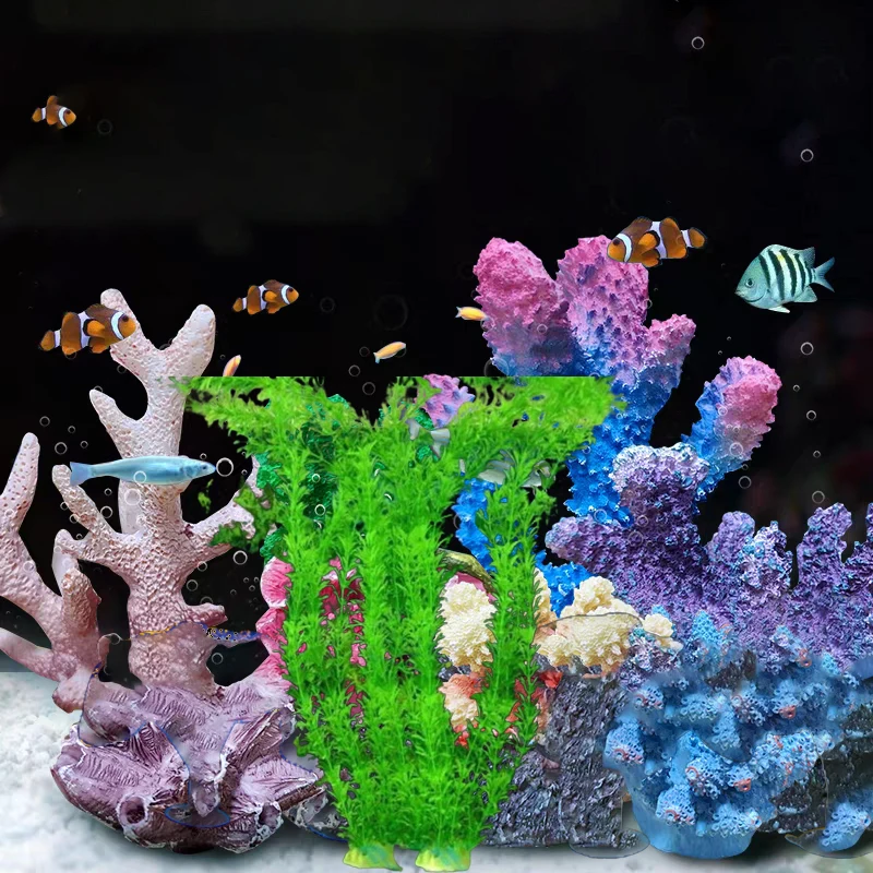 Aquarium Decor Artificial Aquarium Decor Plants Fish Tank Underwater Water Grass Ornamental Viewing Grass Decoration Accessory — image 1