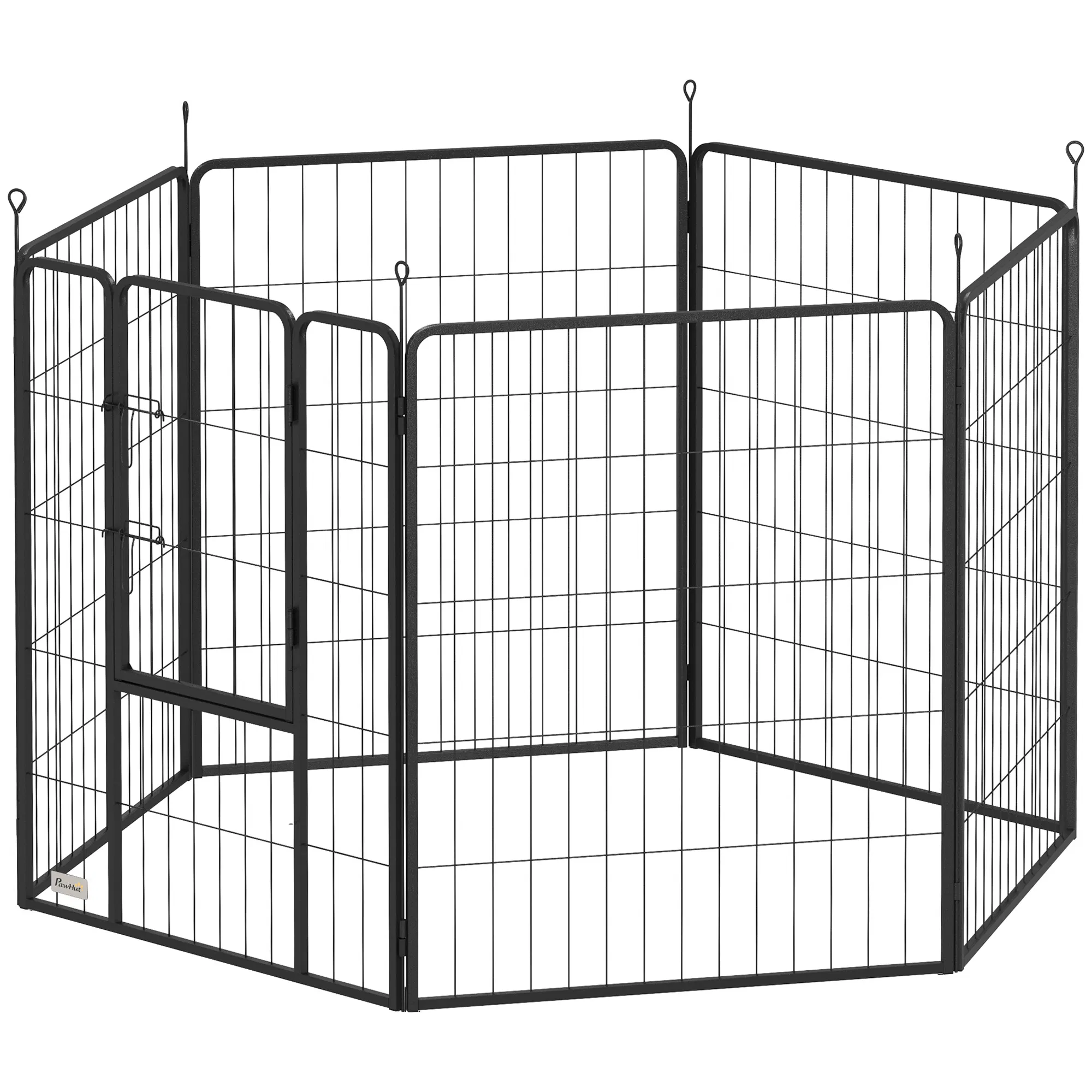 Heavy Duty Dog Playpen with Door for Large Dogs, 6 Panels, 39"H — image 1