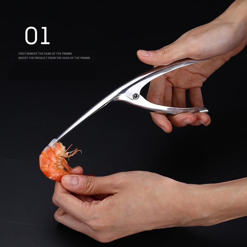 Shrimp Peeler Kitchen Appliances Portable Stainless Steel Shrimp Deveiner Lobster Practical Kitchen Supplies Fishing Knife Tools — image 5