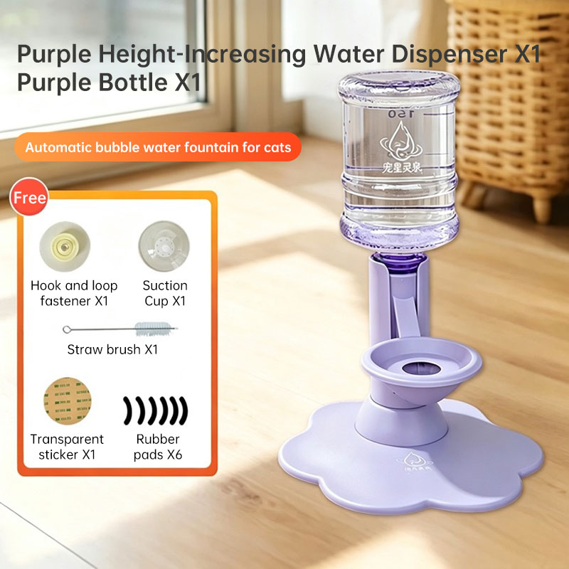 Gravity Cat Water Dispenser, No Electricity, Filter-Free, Adjustable Height Pet Fountain for Cats & Small Dogs — image 11