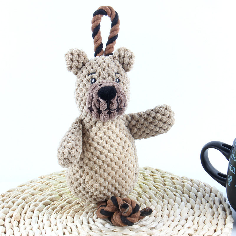 Dog Plush Toys Pet SuppliesCorn Velvet Depression Toys New Cat Supplies — image 2