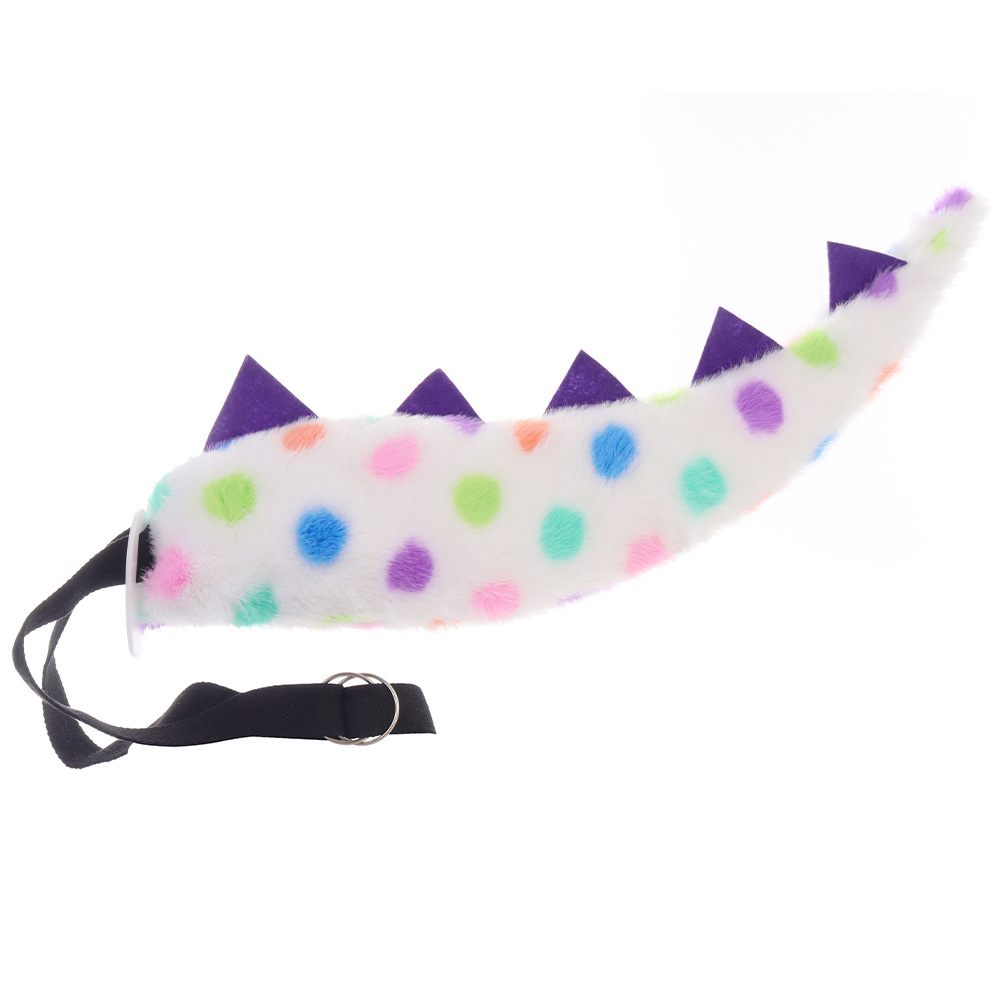 Halloween Green Dinosaur Tail Cosplay Monster Sulley Tail Adjustable Children's Performance Stage Prop — image 11