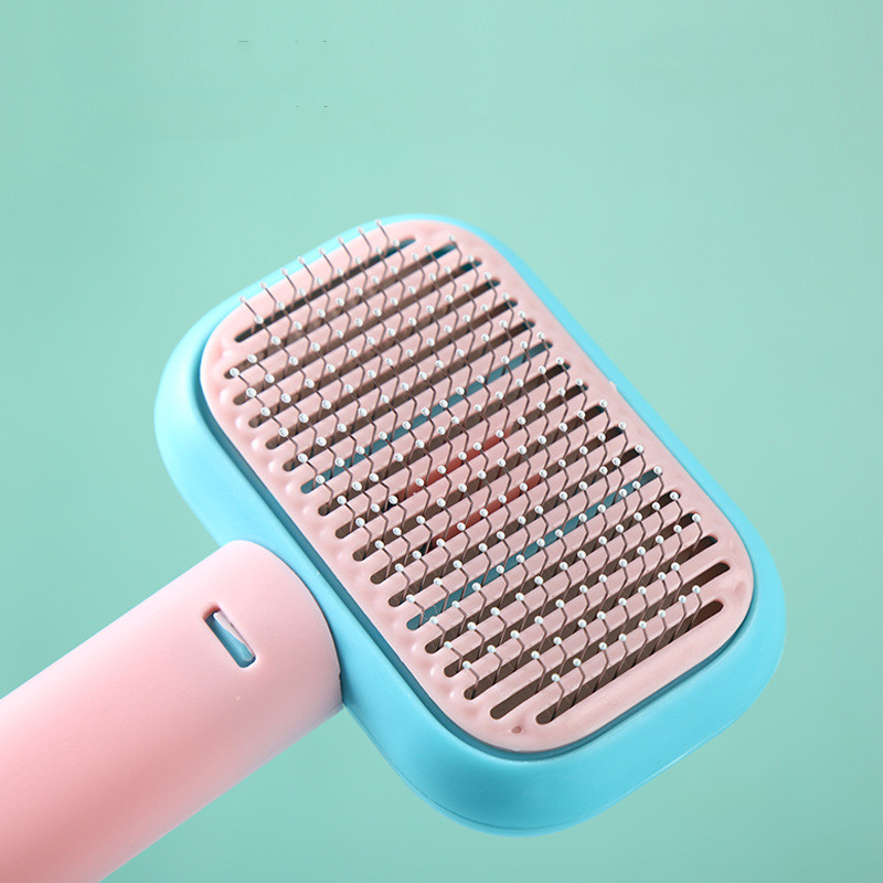 New Pet Cat Dog Hair Brush Hair Massage Comb Open-Knot Brush Grooming Cleaning Tool Stainless Steel Comb — image 4