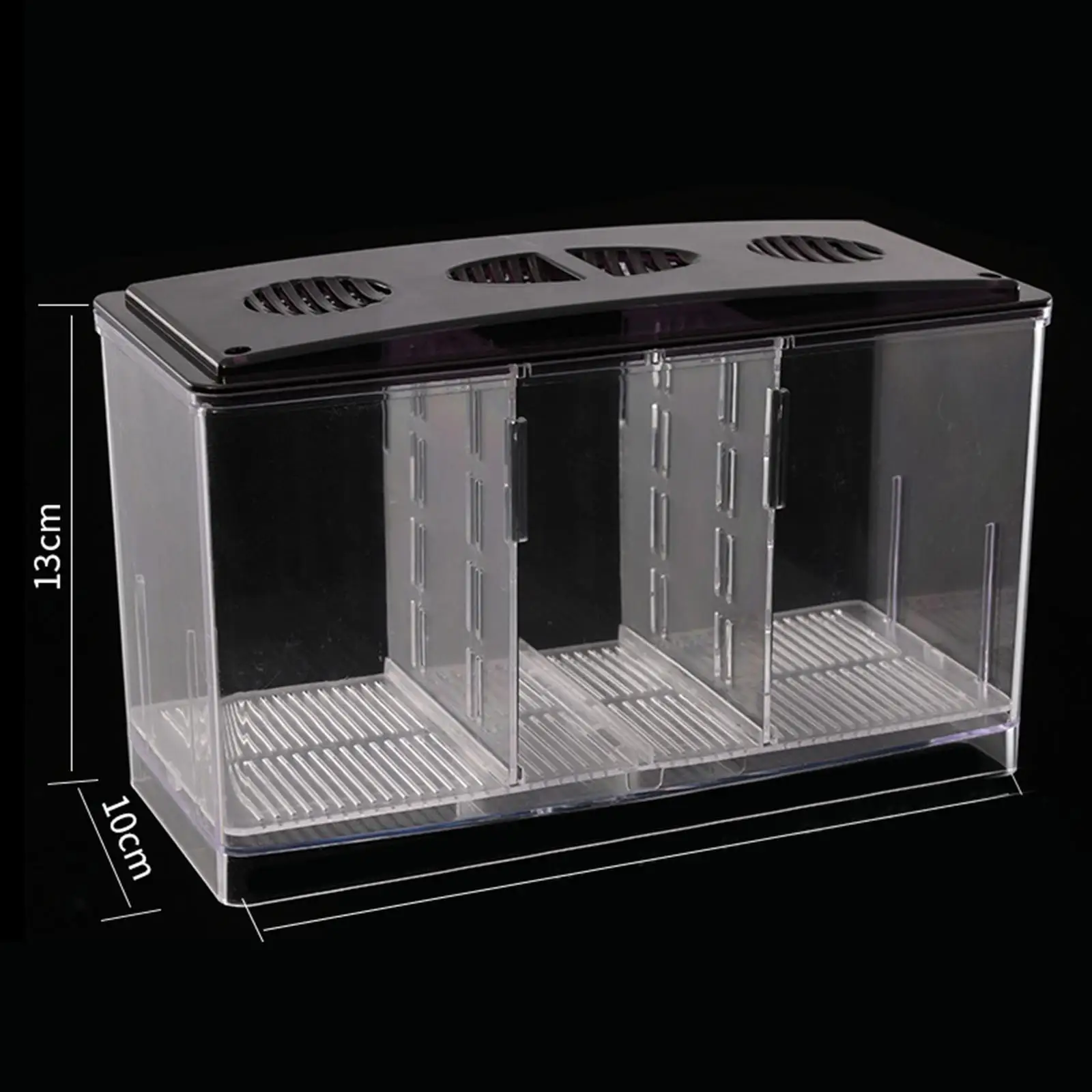 Caja de Cría para Peces Acuarelas Accesorios Contenedor Incubadora Aislamiento para Guppies y Pequeños — imagen 1