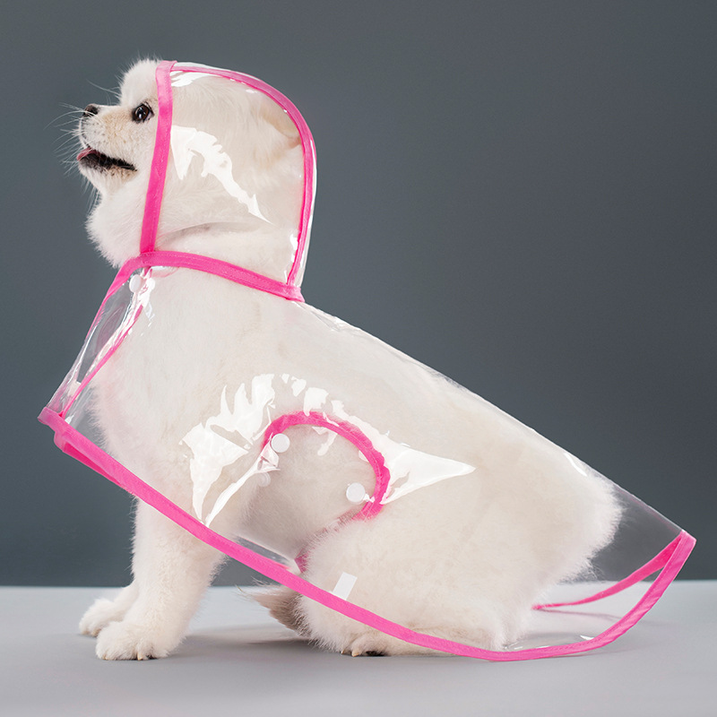 Ropa de Perro Impermeable de Plástico Transparente — imagen 2