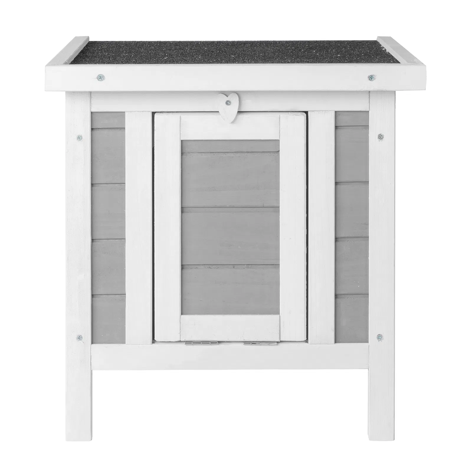 20" Wooden Waterproof Rabbit Hutch Pet Bunny Small Animal House Habitat Gray — image 8