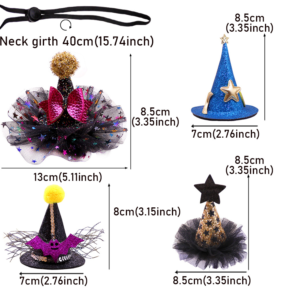 Cute Adjustable Decorations Mini Pet Dog Cat Halloween Hat — image 4