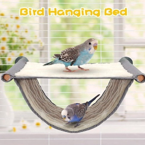 Cuna para Hamsters y Pájaros - Hammock de Color Multifuncional Removible y Lavable — imagen 2