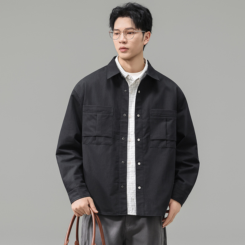 Men's Mountain Outdoor Workwear Long Sleeve Lapel Hunting Casual Jacket Coat — imagen 4