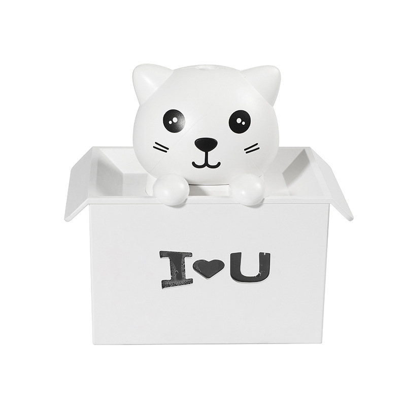New Creative Explosion Cat Humidifier Home Custom Desktop USB Aromatherapy Negative Ion Air Purifier Atomizer — image 7