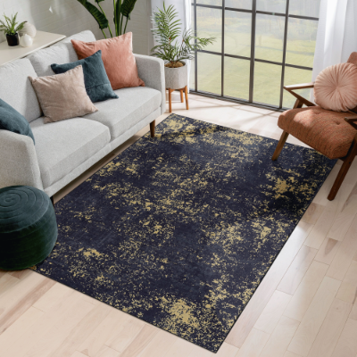 LOOM LUXE 5x8 Area Rug For Bedroom, Washable Rug, Low-Pile, Non-Slip, Non-Shedding, Foldable, Kid Pet Friendly - Area Rugs For Living Room, Bedroom, Kitchen Wedding Gift — image 1