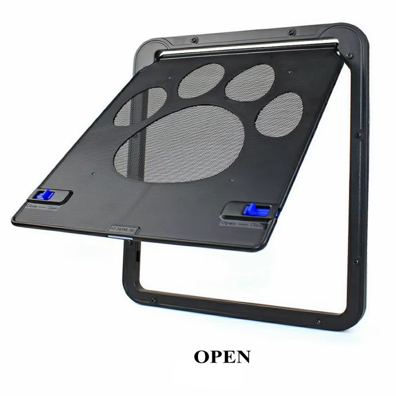 Puerta para Mascotas Nueva Segura Cerradura Magnética Pantalla Exterior Perros Gatos Ventana Puerta Casa Entrar Libremente Moda Hermosa Jardín Instalación Fácil — imagen 1