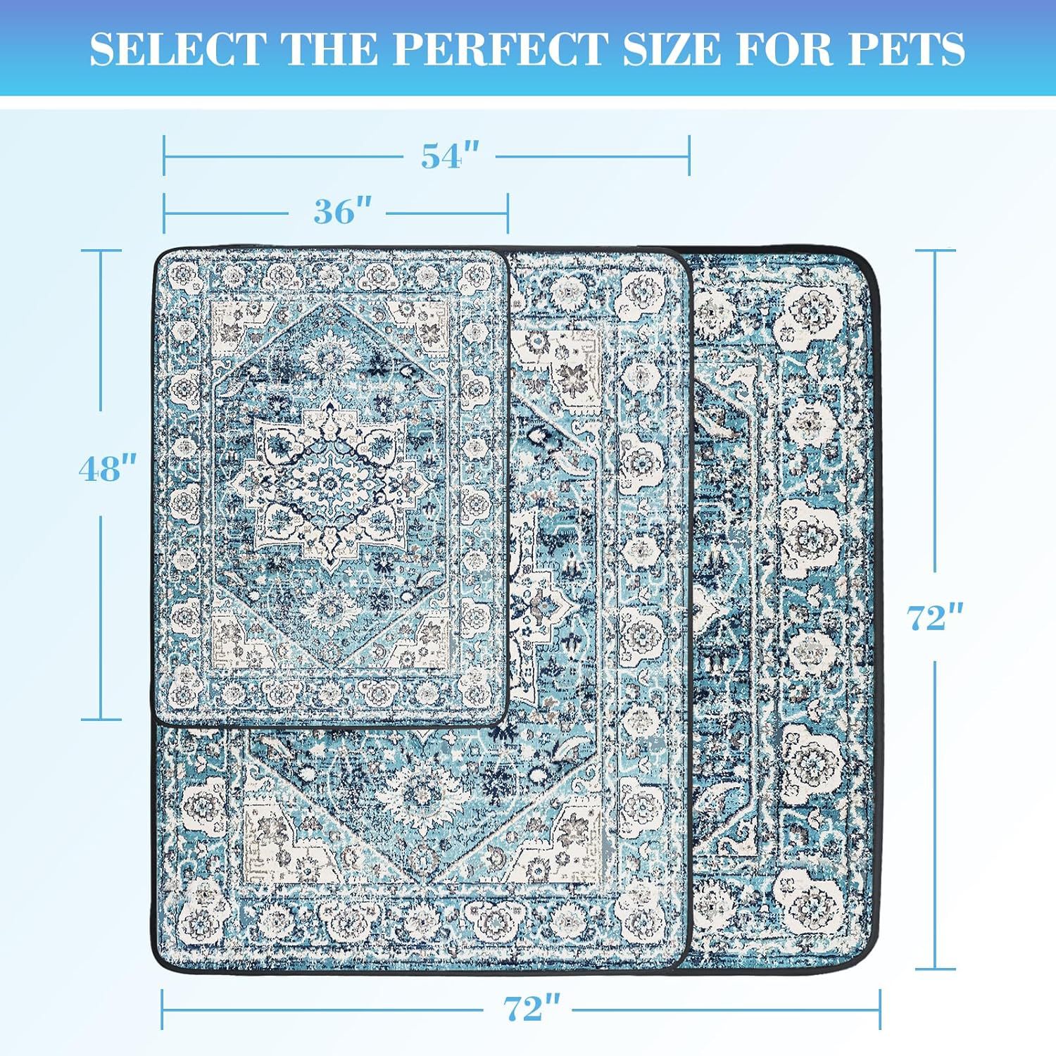 Scandinavian Minimalist Carpet Pet Mat, Stain-Resistant and Easy to Clean Sofa Coffee Table Mat, Urine-Proof Cat and Dog Pad — image 7