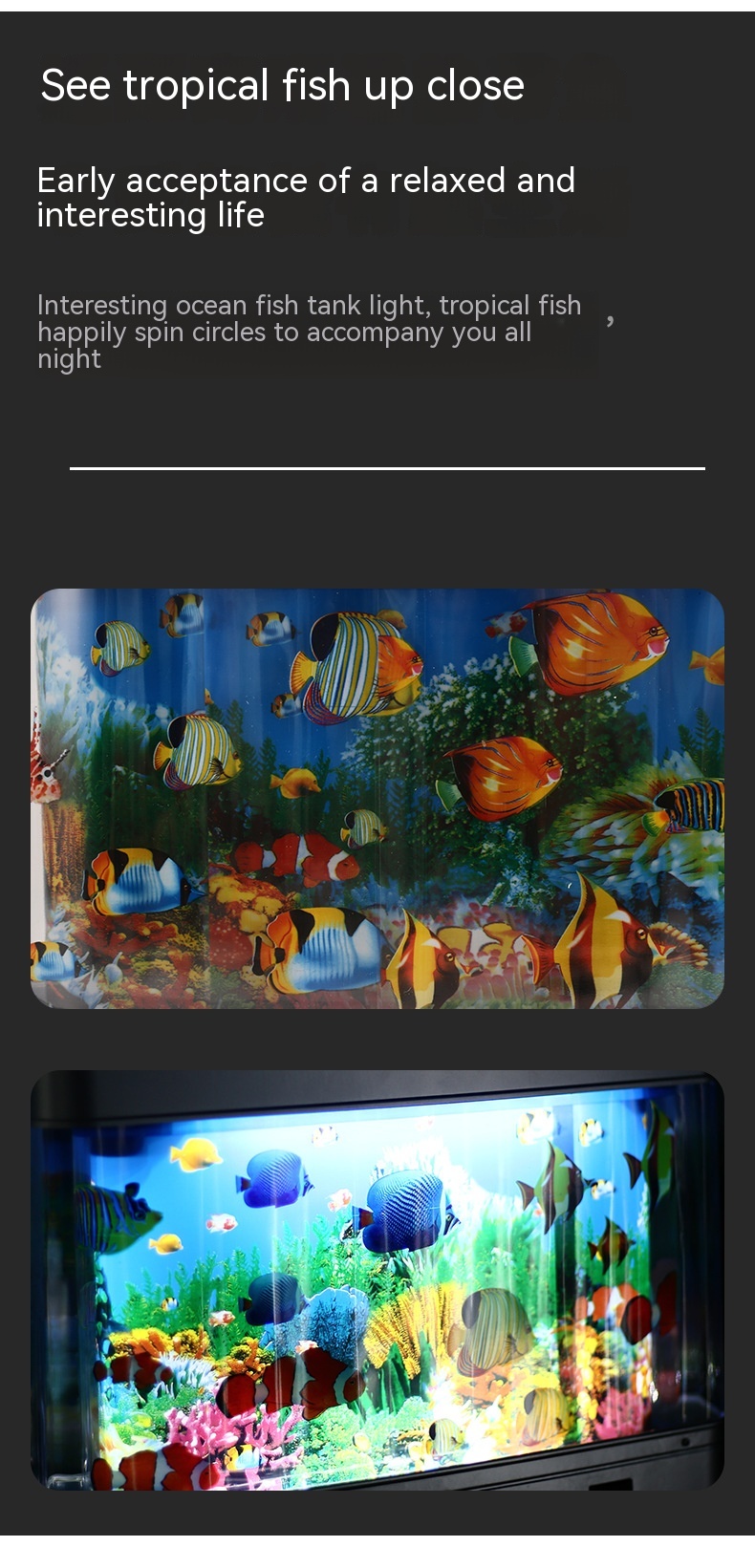 Lámpara de Simulación de Peces Ornamentales para Decoración Nocturna en el Hogar — imagen 3