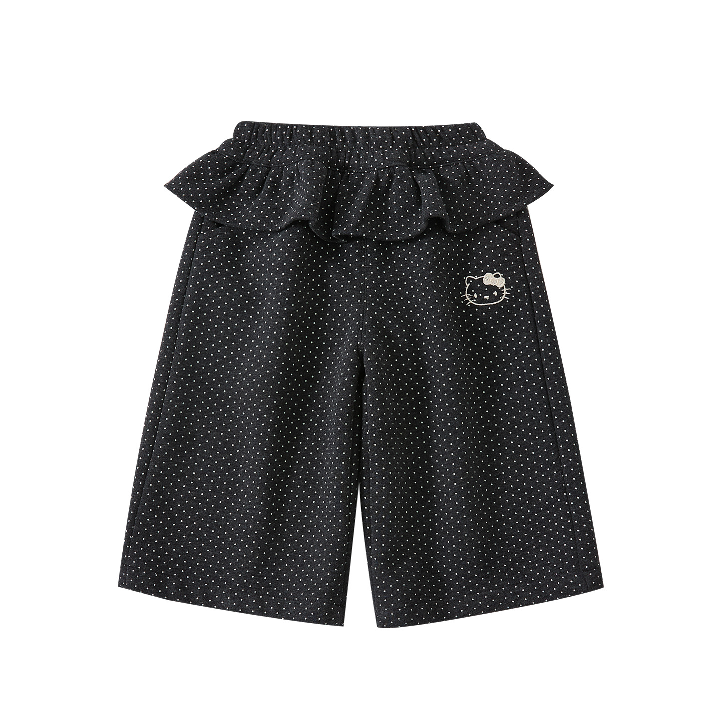 Pantalones de Gato Rizado de Corte Casual para Niñas, Polka Dot Bloomers con Estilo Kawaii — imagen 2