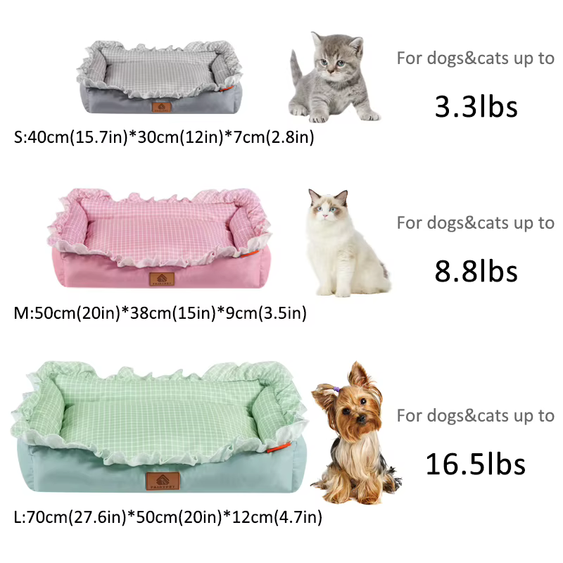 Camas para Perros Pequeños Medianos Grandes y Gatos, Cama de Invierno para Mascotas, Diseño Ancho Lateral Elegante, Muy Suave y Calmante para Dormir y Acalorar a los Perros — imagen 2