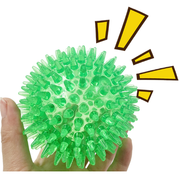 Dog Toy Medium Spike Ball Dog Toy 9CM Sound Pet Teeth Grinding Toy Medium Dog — image 2
