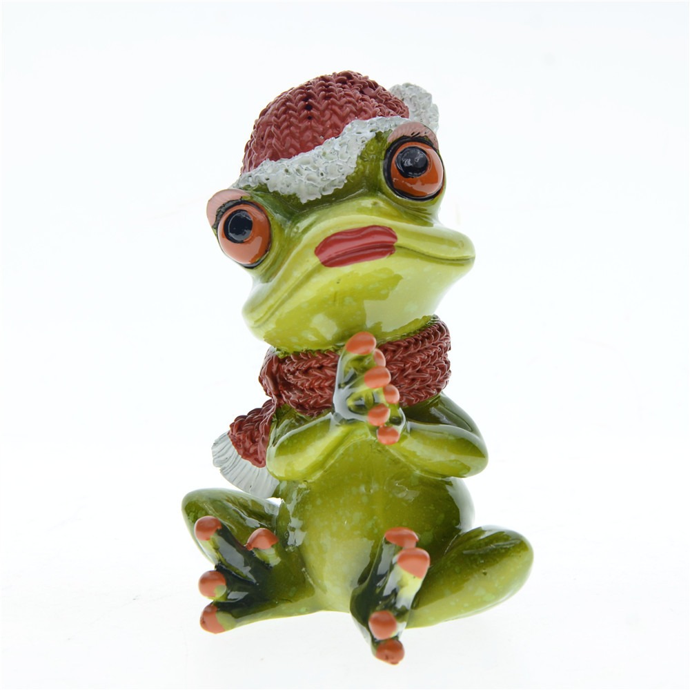 Family couple frog resin decorative ornaments — image 3