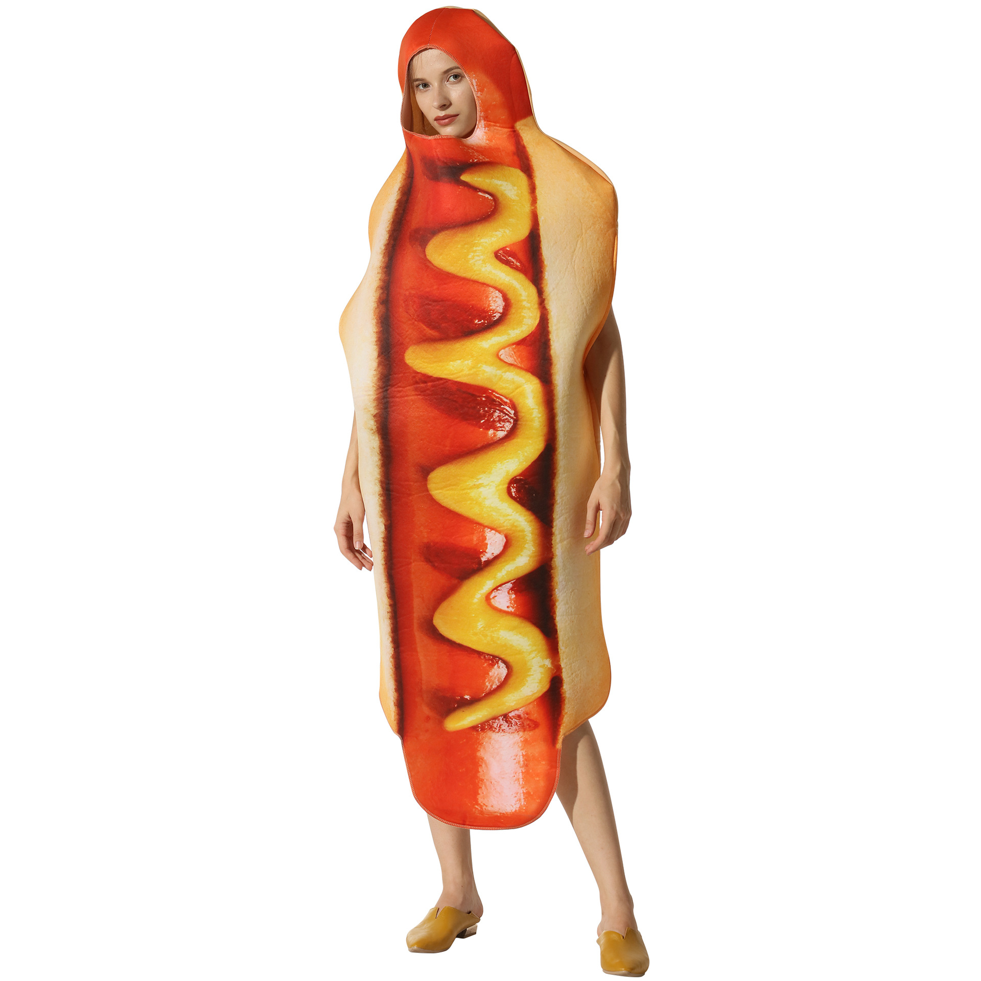 Disfraz de perro caliente para fiestas de Halloween, disfraces de cosplay completos — imagen 4