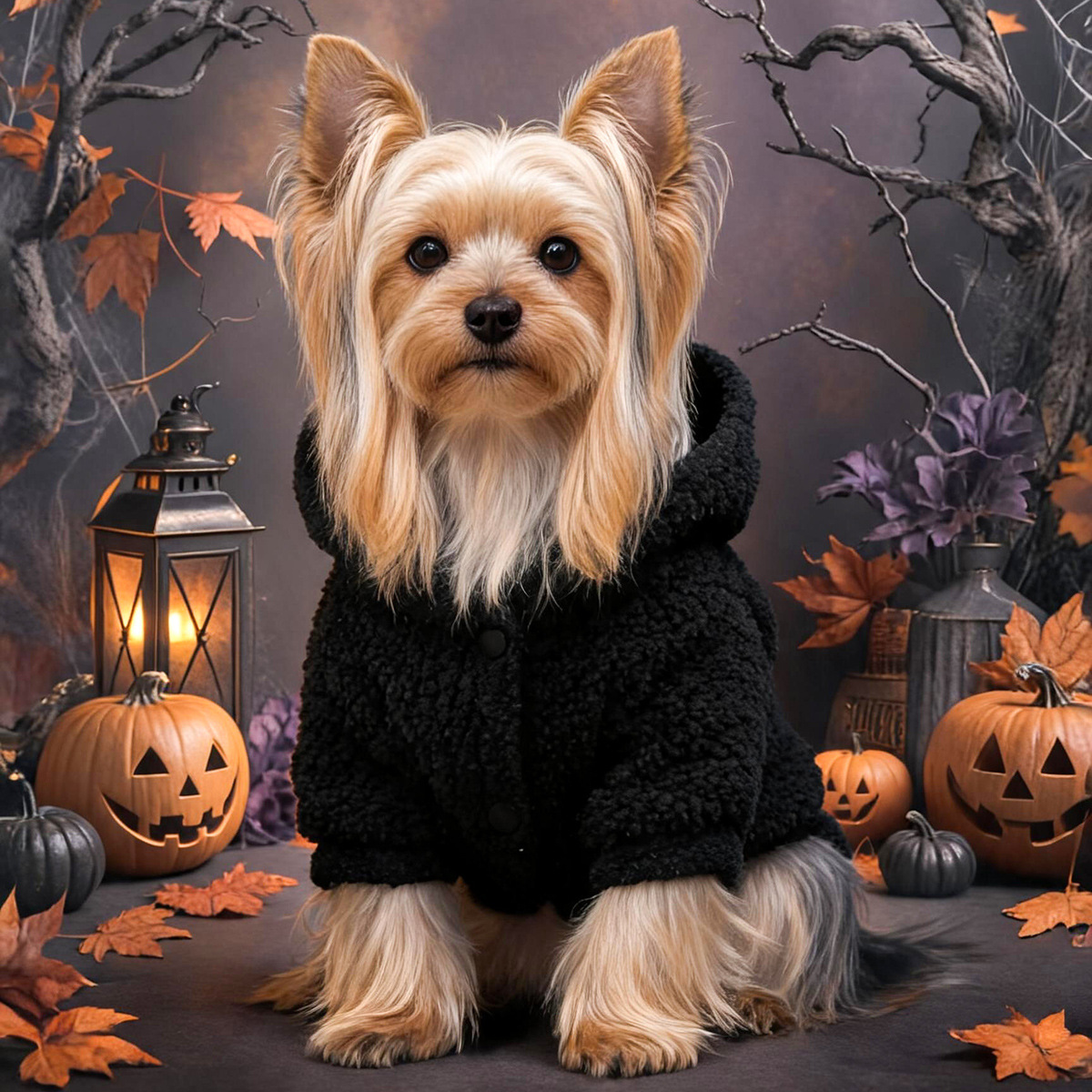 Cute Pet Clothes for Small Dogs and Cats, Halloween Funny Ghost Hoodie for Pets — image 4