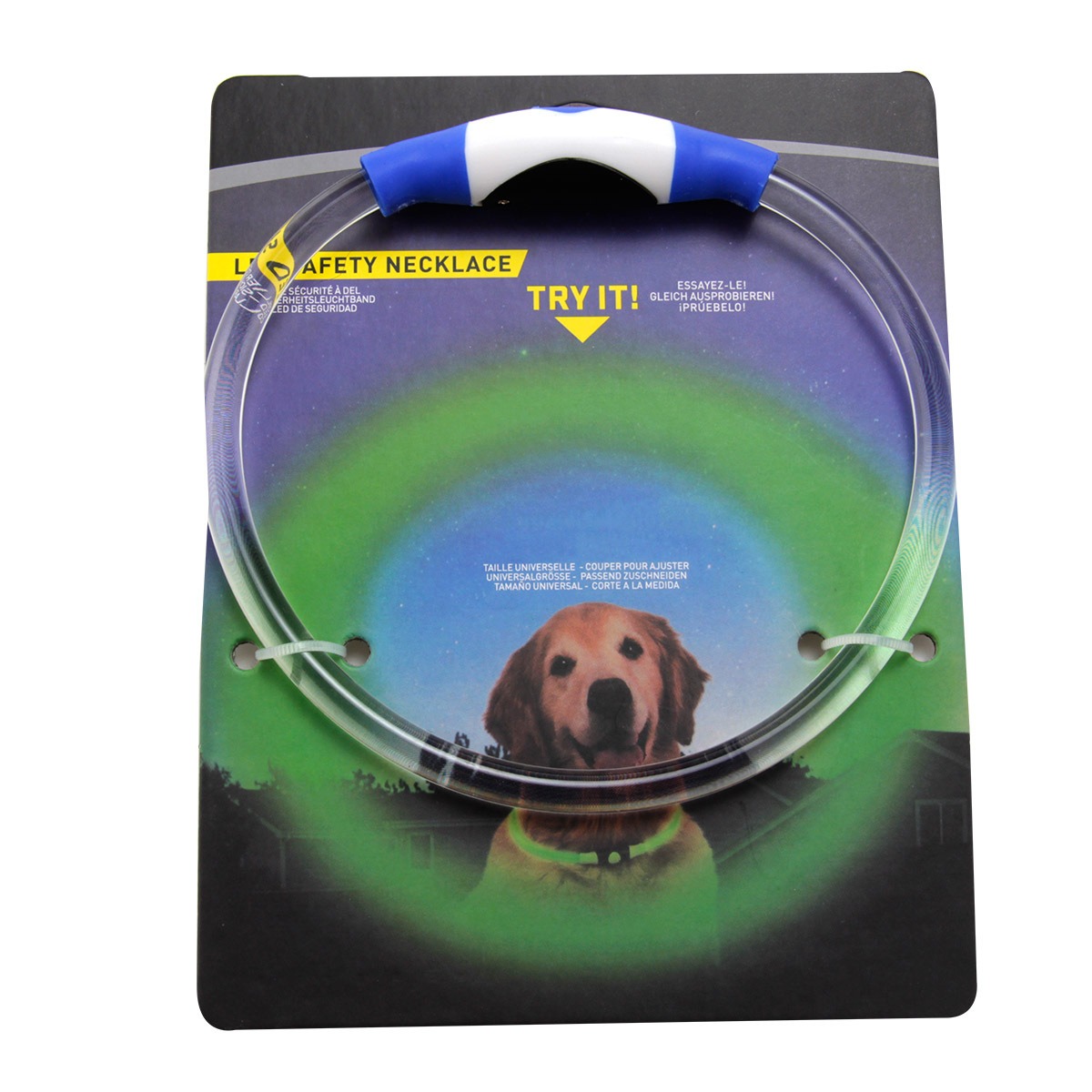 LED Light-Emitting Pet Collar White Shell Through The Overall Luminous Effect Freely Adjustable Outdoor Portable — image 9