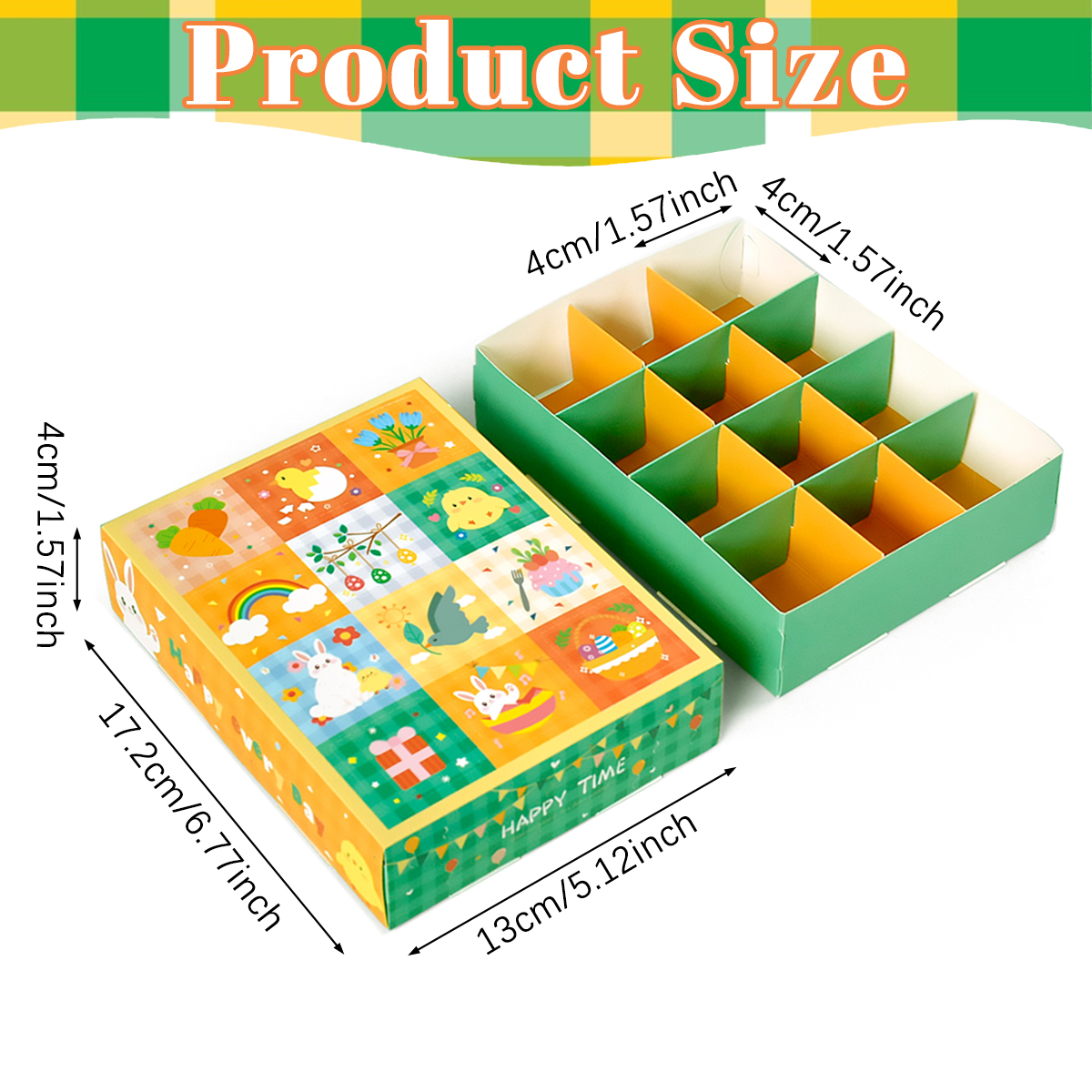 15 Piezas de Cajas de Dulces Tema Primavera: Decoraciones para Fiesta de Pascua Cumpleaños Navidad y Verano con Ositos Conejos Zanahorias y Pájaros — imagen 1