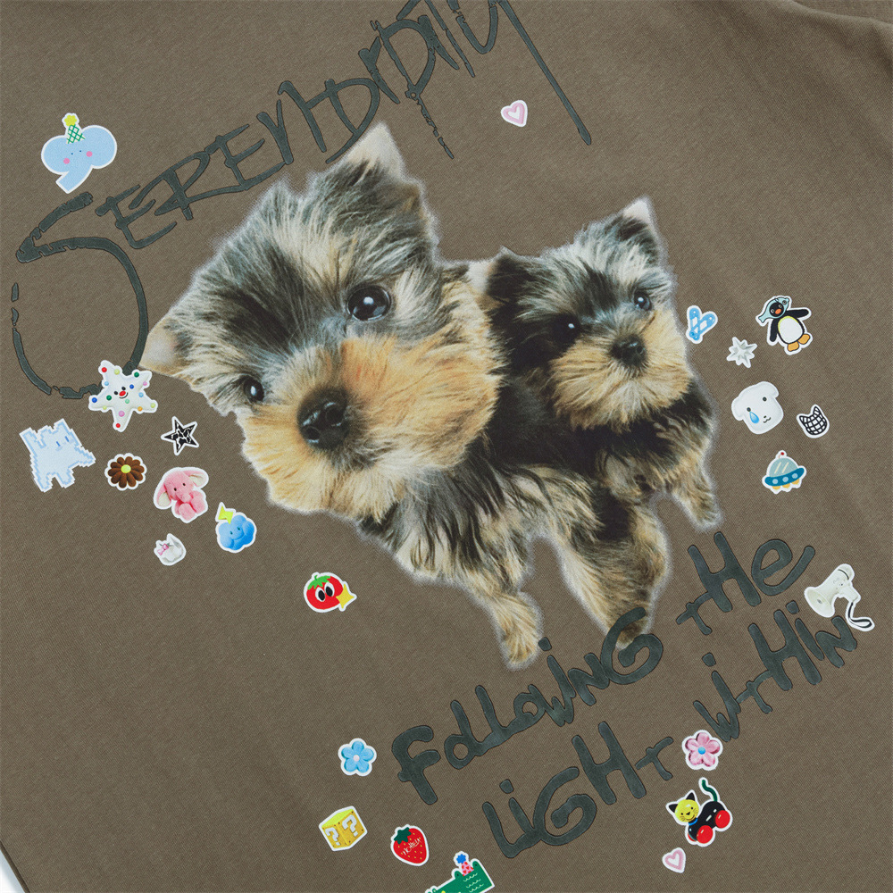 Camiseta corta manga con diseño de cachorro adorables — imagen 4