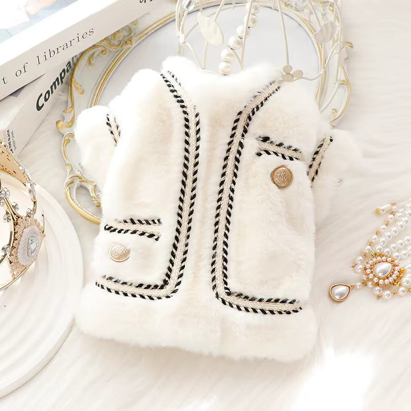Luxury Dog Clothes Autumn Winter Thick Cat Princess Cotton Sweater Coat Cat Pomeranian Schnauzer Puppy Costume Yorkshire Pugs — image 1