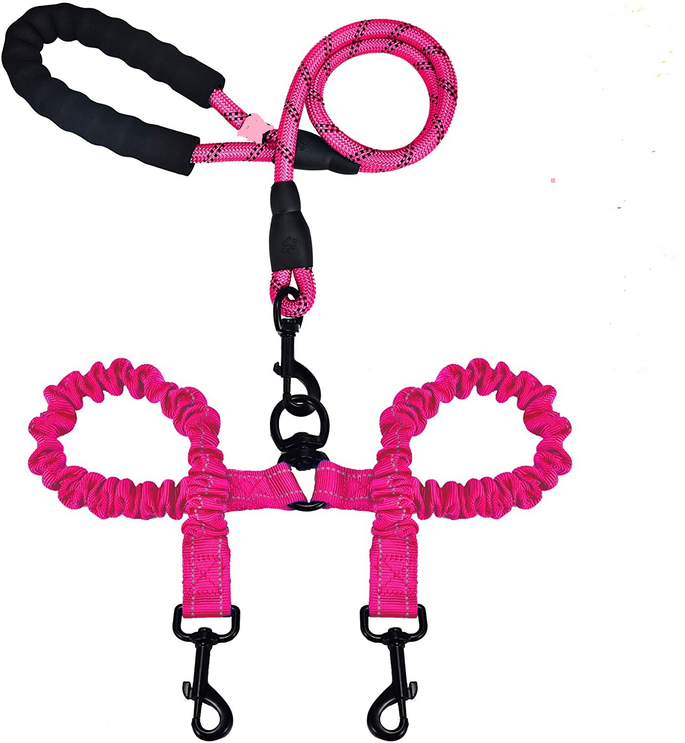 Explosion-Proof Double-Headed Pet Leash Luminous Pet Double-Headed Dog Leash One Drag Two Large Dog Leash — image 7