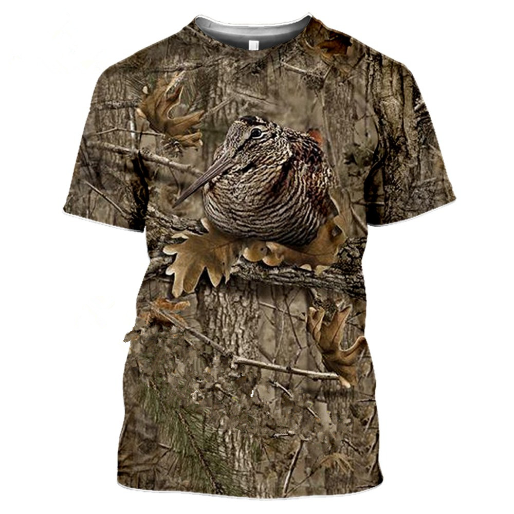 Outdoor Jungle Camouflage Animal Mesh T Shirt — image 3