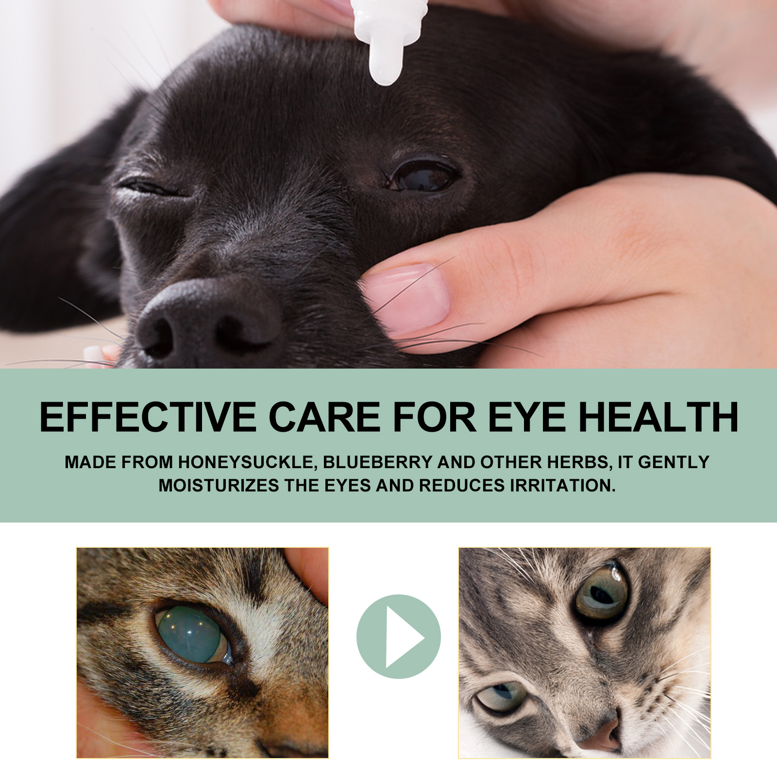 Yegbong Eye Drops For Cats And Dogs, Pet Eye Clean Eye Care Drops For Tear Stains And Dirt — image 5