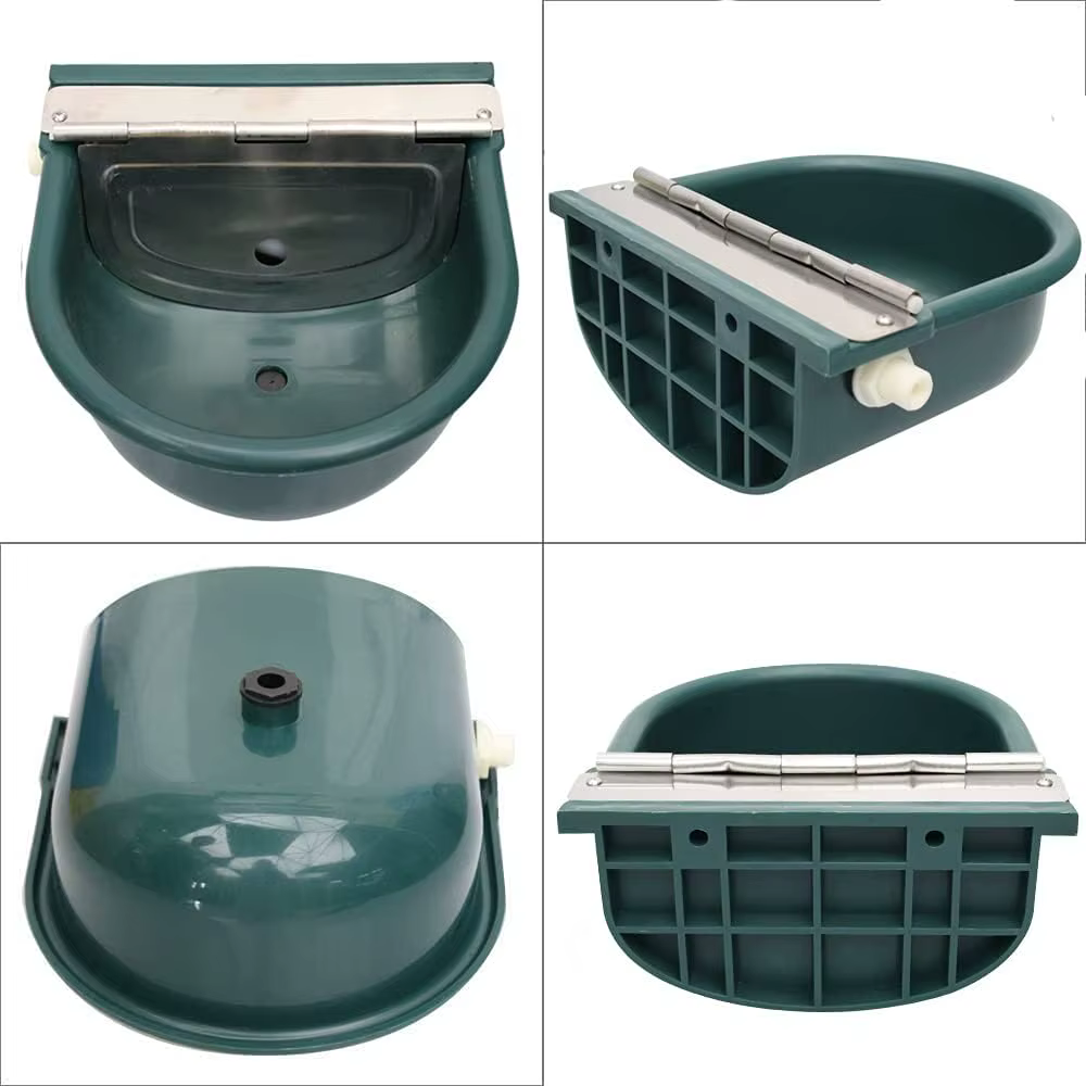 Water Trough Cow Cattle Horse Water Bowls with Float ValveLivestock Tool Bowl for Cat Goat Sheep Dog Animal Drinking Equipment — image 6