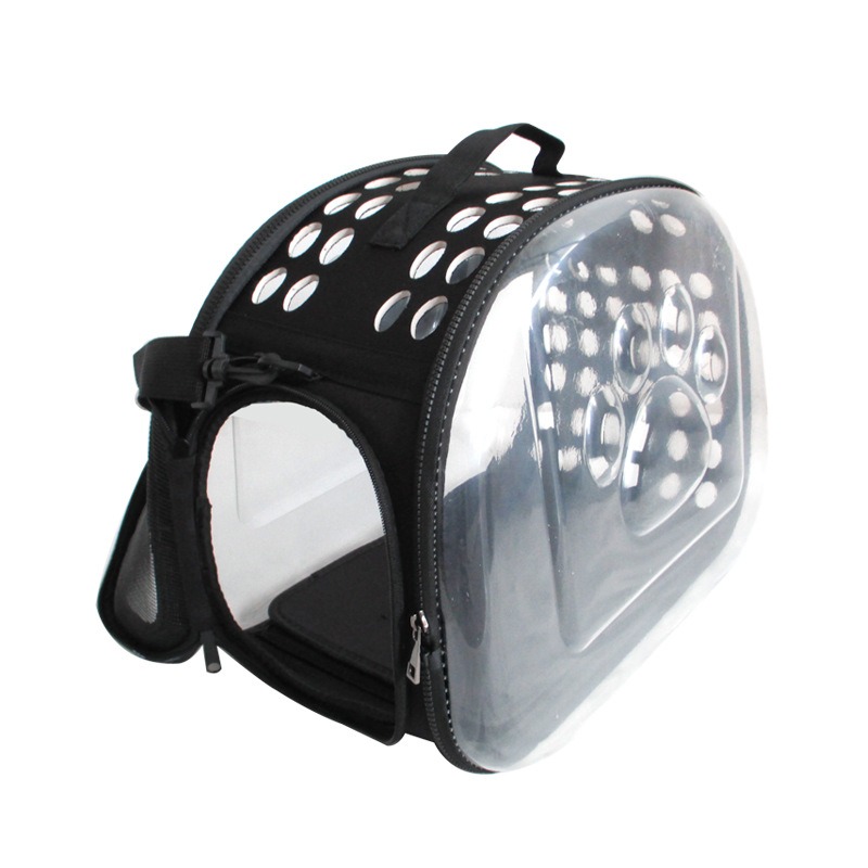 Pet Portable Carrying Bag Transparent Crossbody Foldable Cat Bag Pet Backpack Dog Universal Travel Bag Breathable Box — image 5