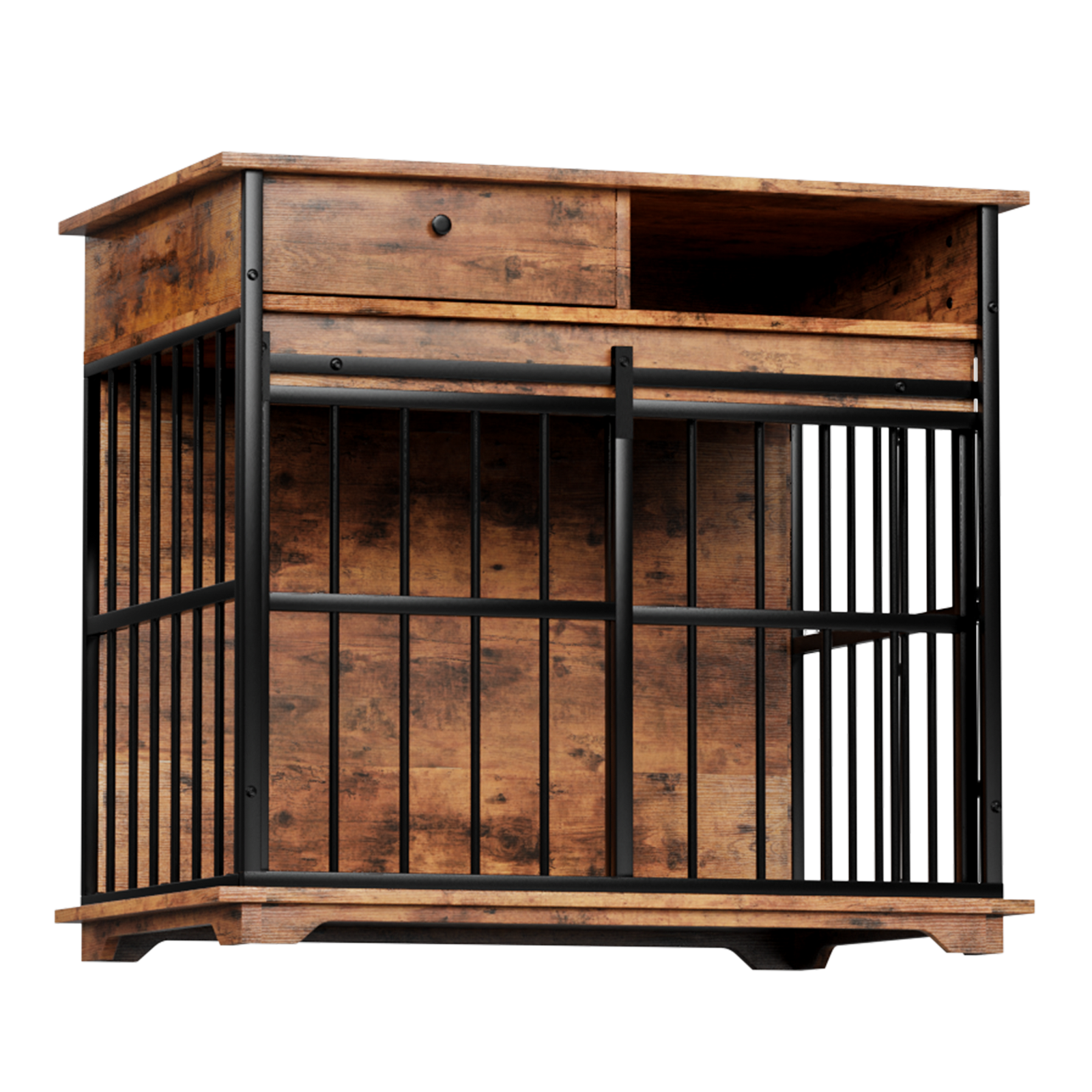 Dog Crate Furniture, Large Dog Cage Furniture With Tray For Medium Large Dogs, Wooden Dog Kennel Furniture — image 4