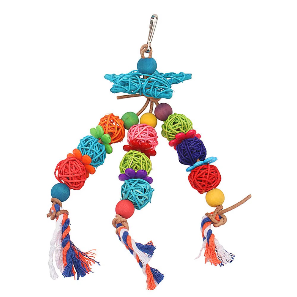 Parrots Toys And Accessories For Bird Stand Supplies Budgie Perch Swing For Parakeet Product Cage Decoration vogel — image 1