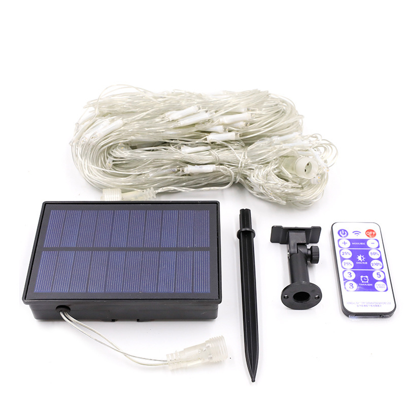 Led Low Voltage Fishing Net Lights Connected To Solar Net Lights 3 * 2 Meters Outdoor Tent Ambient Lights Full Of Stars String Lights — image 4