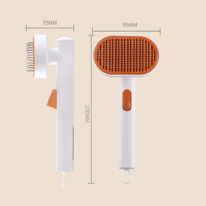 Pet comb, pet hair removal brush, cat and dog comb, automatic hair removal and beauty brush — image 2