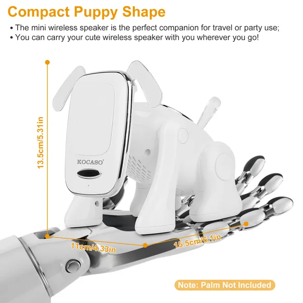 Altavoz Inalámbrico de Perro Mini Portátil Música Stereo Animalito Adorables — imagen 4