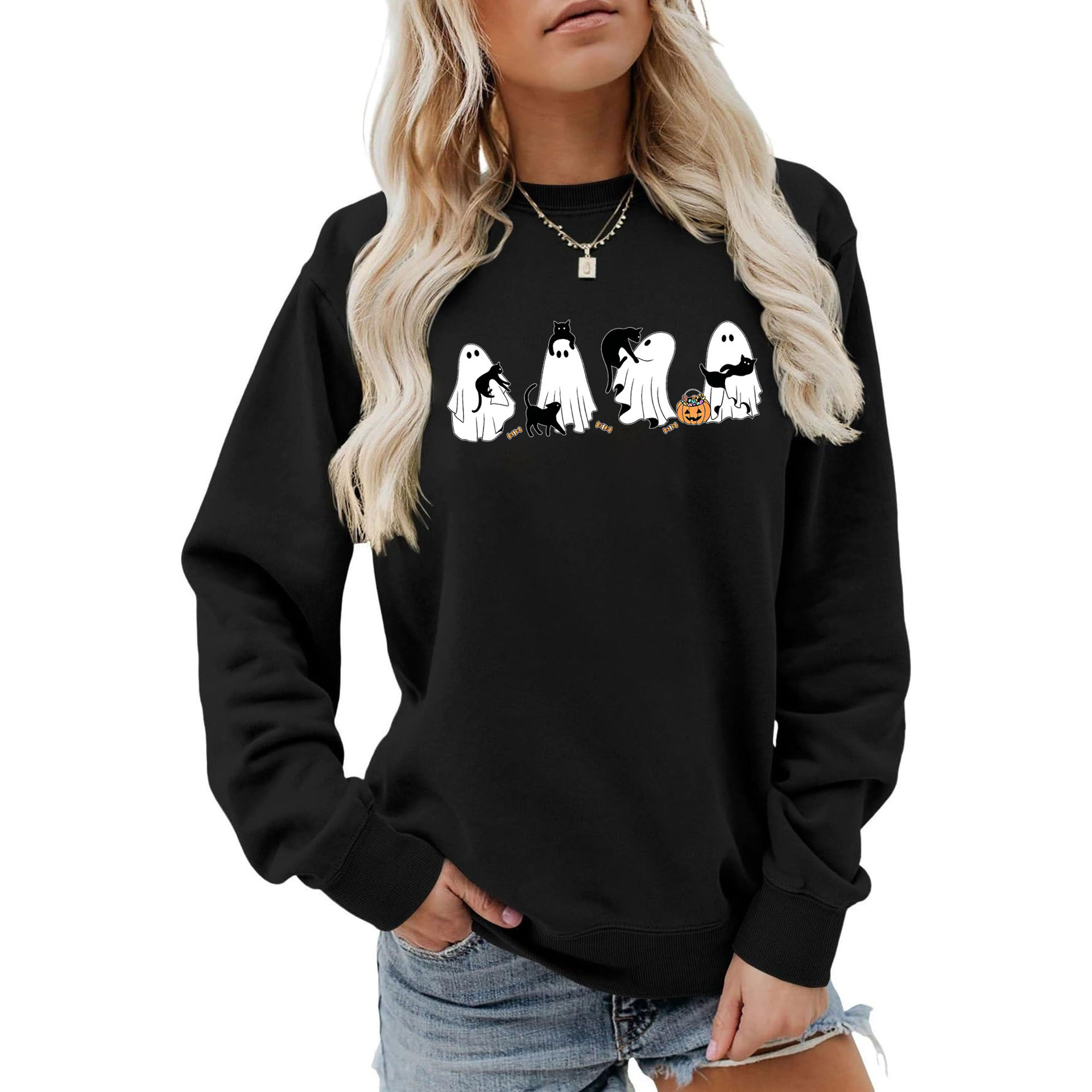 Ghost Cat hoodie — image 3