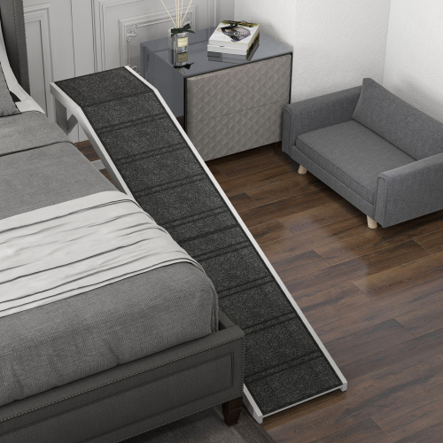 Ramp For Dog Bed, Pet Ramp For Dog With Non-slip Carpet And Top Platform — imagen 7